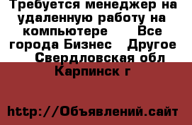 Требуется менеджер на удаленную работу на компьютере!!  - Все города Бизнес » Другое   . Свердловская обл.,Карпинск г.